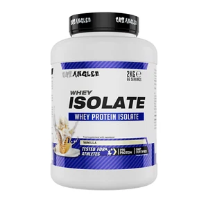 Whey Protein Isolate Powder Lean Muscle Gain 90% Protein Vanilla  2kg low Fat - Picture 1 of 6