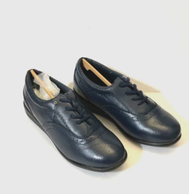 Zapatos cómodos Oxford Dr. Sholl's para mujer 4 ojos talla 6 ancho azul marino ¡NUEVOS! Foto 1 de 4