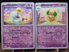 Chimecho 030/091 Whimsicott 035/091 Paldean Fates Reverse Holo Pokemon Cards Lot