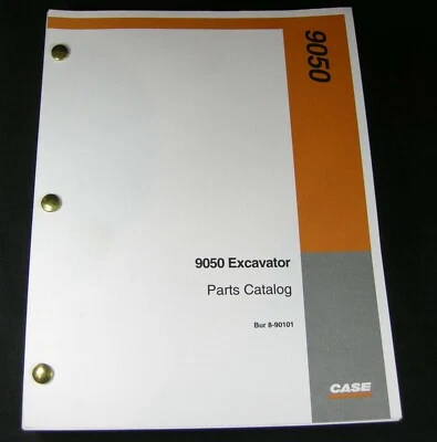 CASE 9050 Excavator Crawler Tractor Parts Manual Book Catalog 8-90101 OEM - Image 1 of 4