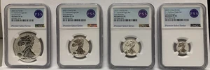 2023 T-1 FIJI FRACTIONAL EAGLE SET - EARLY RELEASES - NGC REVERSE PF70 PSS LABEL - Picture 1 of 10