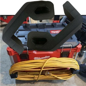 Milwaukee PACKOUT Extension Cord Organizer Black Stronger Version Complete Set - Picture 1 of 5