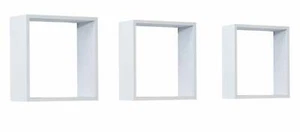 Wandregal Triple Cube, weiß, Set in 3 Größen - Bild 1 von 1