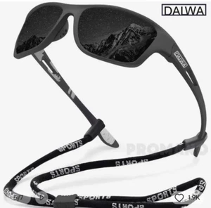 DAIWA - polarised fishing glasses Black with Rope. - Picture 1 of 8