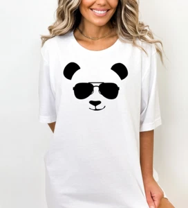 T-shirt Panda donna grafica casual ragazza cattiva - Foto 1 di 1