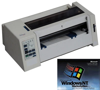 A4 + A5 Dot Printer Lexmark 2380 Single Sheet And Endless For Windows NT - Image 1 of 2