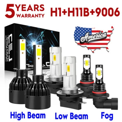 For KIA Optima 2007-2008 Combo LED Headlight High&Low Beam + Fog Light Bulbs kit - Image 1 of 4