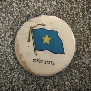 ANTIKE SÜSSE KAPORAL ZIGARETTEN Vintage Pinback Whitehead Hoag Kongo Staatsflagge - Bild 1 von 3