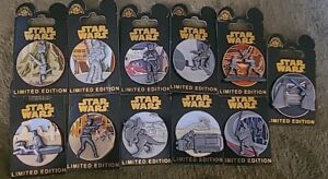 Disney Star Wars Pin of the Month Limited Edition 2016 Set Of 11 