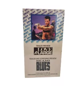 Miami Blues / A Love At Large - RARE Dual-VHS Promo Screening Preview - Sealed - Picture 1 of 14