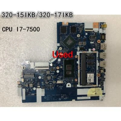NM-B242 For Lenovo ideapad 320-15/17IKB Motherboard I7-7500U 2GB 4G 5B20N86276 - Image 1 of 3