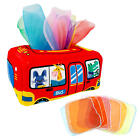 1* Baby Tissue Box Toy,Montessori Sensory Toys with 8 Silk Scarves for Boys