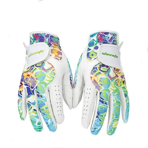 One Pair Ladies Golf Gloves Fashion Sheepskin Women Glove Wear-resistant RH LH - Picture 1 of 6