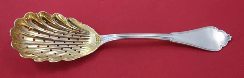 Gothic aka Eureka by Vanderslice Sterling Silver Ice Spoon GW Shell Bowl 8 1/2" Cover