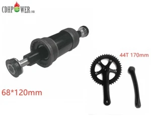 CDHPOWER Single Speed Crankset 44T 170mm Crankarms & 68*120mm BB-Mountain Bike - Picture 1 of 15
