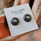 Kate Spade - Know The Ropes Mixed Media - Gold Blue Stud Earrings