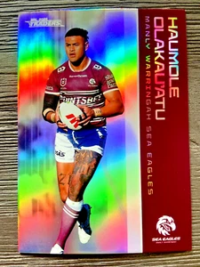 2025 NRL TRADERS 'SILVER PARALLEL' TRADING CARD - HAUMOLE OLAKAU'ATU/SEA EAGLES - Picture 1 of 1