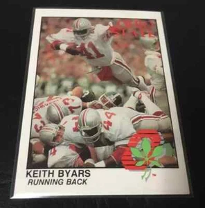 Keith Byars Oddball Card Kroger WBNS TV Ohio State Buckeyes Football Legend RARE - Bild 1 von 1