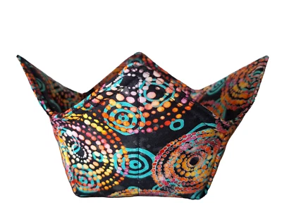 Acogedor tazón de sopa reversible 100 % algodón para microondas Foto 1 de 3