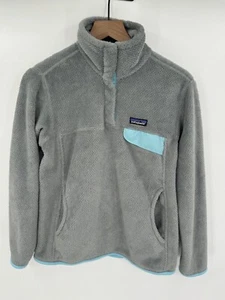 Patagonia Donna Retool Snap T Giacca Pile Pullover Grigio Teal Taglia Media - Foto 1 di 5