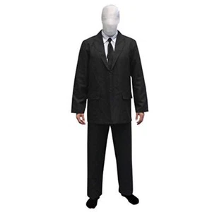 Morphsuits Halloween Costume Size Large Black and White Body Suit NEW Slenderman - Picture 1 of 1