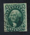 CKStamps: US Stamps Collection Scott#35 10c Washington Used Tiny Thin Perf Trim