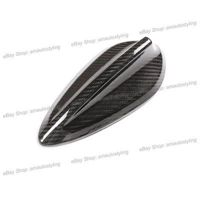 Real Carbon Fiber Roof Shark Fin Antenna Cover For BMW M2 M2C F87 M3 F80 M4 F82 - Image 1 of 4