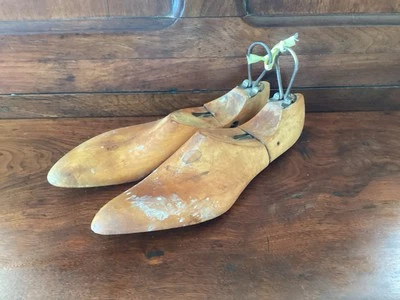Zapato de madera zapateros vintage formas de árbol camillas años 40 boj para mujer 3 1/2 1 Foto 1 de 4