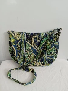 Borsa messenger Vera Bradley verde blu borsa a tracolla - Foto 1 di 15