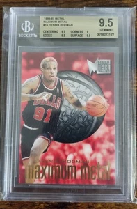 1996-97 Fleer Maximum Metal Dennis Rodman BGS 9.5 Gem Mint Top Pop! NOT PSA - Picture 1 of 2