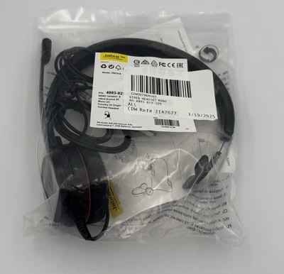 BRAND NEW OEM Jabra Evolve 20 UC Mono Headset BLACK USB-A Wired 4993-829-209 - Image 1 of 2