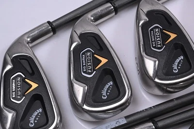 Callaway Big Bertha Fusion Irons / 4-PW+SW / Regular Flex RCH System 75i Shafts - Image 1 of 4