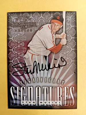 1998 Donruss Signature Series Stan Musial Significant Signatures AUTO Cardinals - Image 1 of 2