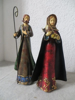 KRIPPENFIGUREN - MARIA, JOSEPH - HÖHE 29 CM - Bild 1 von 4