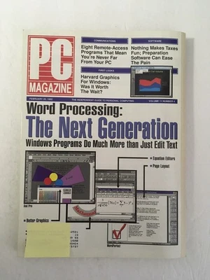 PC Magazine FEB 25, 1992 Vol. 11 No. 4 Back Issue COMPUTER Magazine - Next Gen - Image 1 of 3
