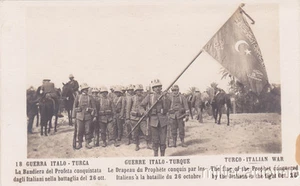 * GUERRA ITALO TURCA - La Bandiera del Profeta conquistata dagli Italiani - Foto 1 di 1