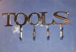 Werkzeug Wandrelief Chrom Metall mit Haken Neu - Bild 1 von 1