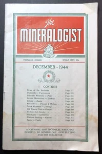 Der Mineraloge Semi-Technische Zeitschrift Dezember 1944 Mineralogie Edelsteinschneiden Sammeln - Bild 1 von 8