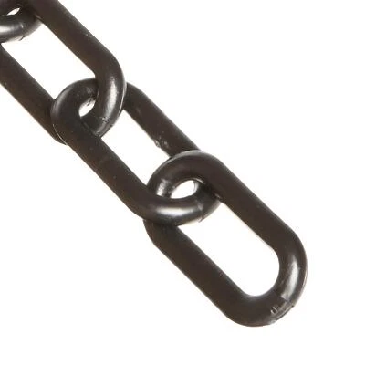 MR. CHAIN Plastic Barrier Chain Black 1-Inch Link Diameter 25-Foot Length 10003-25