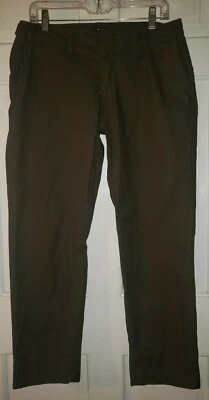 GAP army Green Stretch buckle waist Cotton Cropped Chino Pants 10 - Image 1 of 4