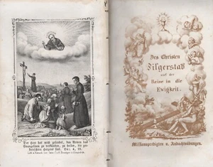 Nota: Bastone da pellegrino del cristiano in viaggio nell'eternità 1853 - Foto 1 di 6