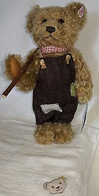 Steiff Wanderbursche 670978 Mohair beige 28cm 5xgegliedert Musikwerk limit KF 1A - Bild 1 von 4