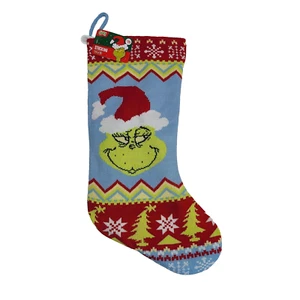 "Suéter tejido 18"" Dr. Seuss The Grinch medias de Navidad azul verde Ruz 2024" - Imagen 1 de 18