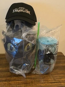 Cubo de palomitas de maíz How To Train Your Dragon sin dientes + taza iluminada + sombrero (2025) - Imagen 1 de 7