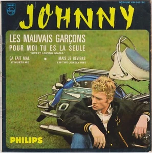 JOHNNY HALLYDAY LES MAUVAIS GARCONS FRENCH ORIG EP JOEY AND THE SHOWMEN - Imagen 1 de 2