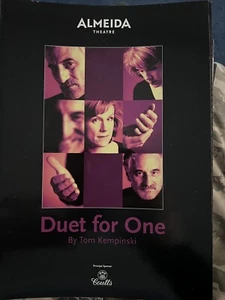 Duet For One Almeida Theatre Programme Juliette Stevenson Henry Goodman Kempinsk - Picture 1 of 1