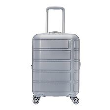 American Tourister Vital Hardside Large Checked Spinner Suitcase - Silver/Mint