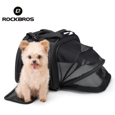 ROCKBROS Bolsa Alforja Expandida para Mascotas Bolsa de Camping Bolsa de Asiento Trasero para Bicicleta Foto 1 de 4