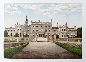 Lydon & Morris Antique Print Bulwell Hall Nottinghamshire 1880 Colored 03063 - Picture 1 of 3