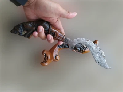 Kujang keris kris нож west java Pencak силат дамасский тигр - Изображение 1 из 4
